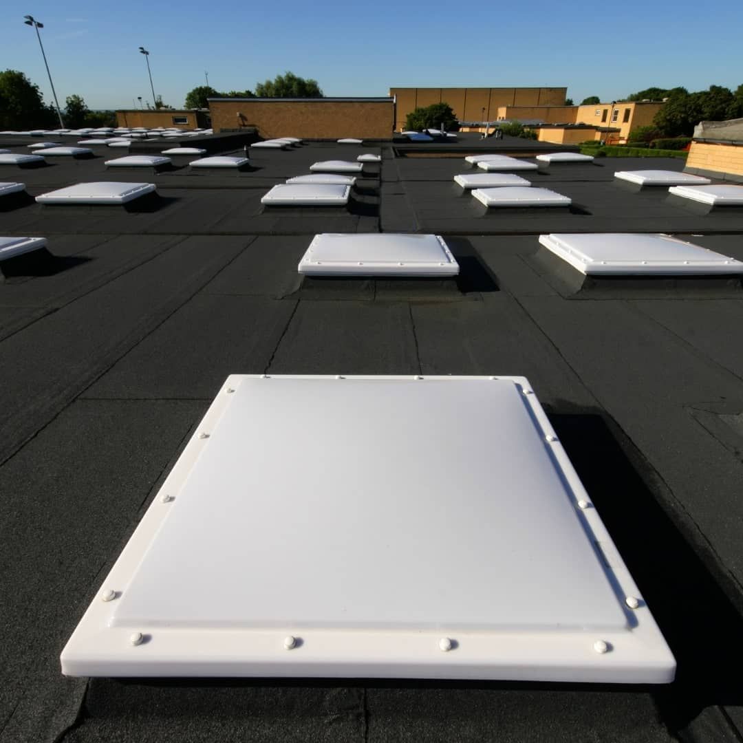 Mardome Trade, Triple Skin Fixed Roof Window in Situ